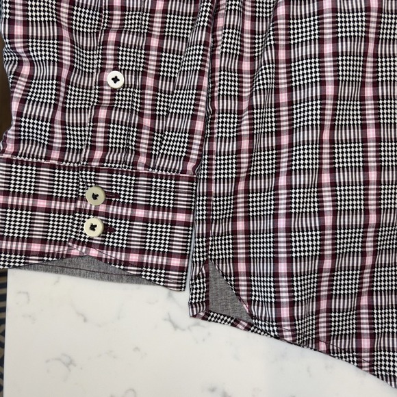 Tommy Bahama Button Up Mens XLarge Long Sleeve Island Modern Fit Purple‎ Black - Picture 5 of 10